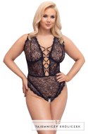 Cottelli CURVES Body Koronkowe 85D/L z Detalami Rożowego Złota Cottelli