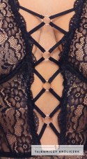Cottelli CURVES Body Koronkowe 85D/L z Detalami Rożowego Złota Cottelli