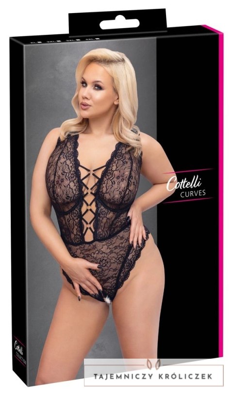 Cottelli CURVES Body Koronkowe Rożowe Złoto 95E/2XL Regulowane Cottelli