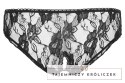Cottelli Lingerie figi koronkowe z otwartą strefą czarne M Cottelli