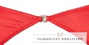 Cottelli Lingerie zestaw satynowy czerwony 3-częściowy 80C/M Cottelli