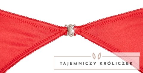 Cottelli Lingerie zestaw satynowy czerwony 3-częściowy 80C/M Cottelli