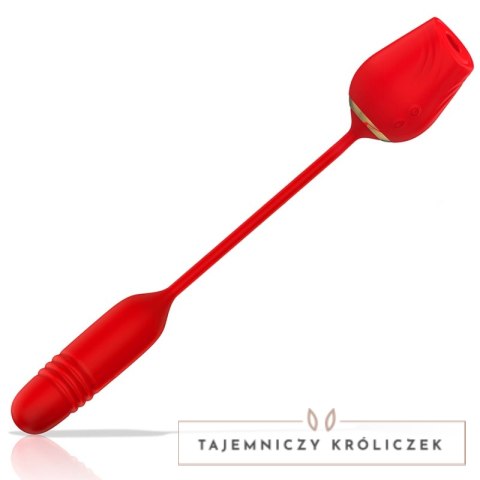MIA Amalfi Double Pleasure Wand - silikonowy masażer z falami i funkcją ruchu MIA