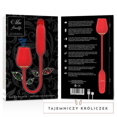 MIA Amalfi Double Pleasure Wand - silikonowy masażer z falami i funkcją ruchu MIA
