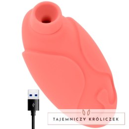 OHMAMA Coralowy Stymulator Falowy z 10 Trybami i Ładowaniem USB 10x5,5cm OHMAMA