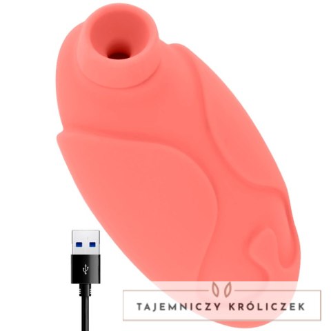OHMAMA Coralowy Stymulator Falowy z 10 Trybami i Ładowaniem USB 10x5,5cm OHMAMA