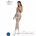 PASSION Eco Collection Bodystocking ECO S003 biały - ekologiczny model one size Passion