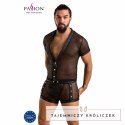 Passion Michael Komplet Bielizny Czarny L/XL Poliuretanowy Design Passion