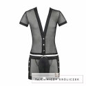 Passion Michael Komplet Bielizny Czarny L/XL Poliuretanowy Design Passion