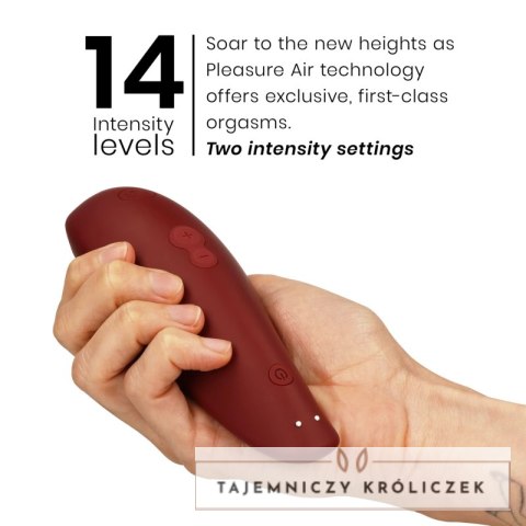 Womanizer Classic 2 Bordeaux - stymulator bezdotykowy, 10 poziomow, IPX7 WOMANIZER