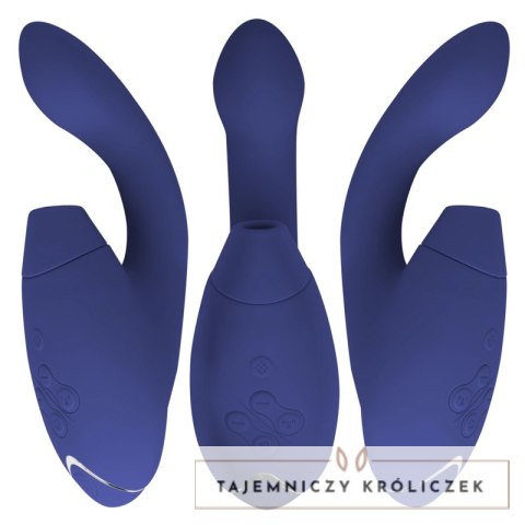 Womanizer Duo 2 Blue - Innowacyjny model z technologią powietrzną, silikonowy WOMANIZER