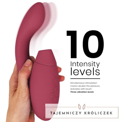 Womanizer Duo 2 Bordeaux - Zaawansowany Stymulator Powietrzno-Wibracyjny IPX7 WOMANIZER
