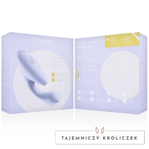 Womanizer Duo 2 Liliowy - System podwojnej stymulacji, silikon medyczny WOMANIZER