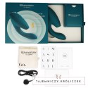 Womanizer Duo 2 Niebieski Benzyna - Podwojny stymulator z technologią powietrzną WOMANIZER