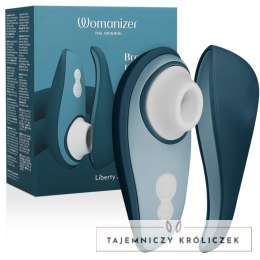 Womanizer Liberty 2 Air Pulse - kompaktowy model z falami powietrza, niebieski WOMANIZER