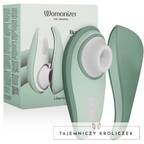 Womanizer Liberty 2 Jasnozielony - kompaktowy model z technologią fal powietrznych WOMANIZER