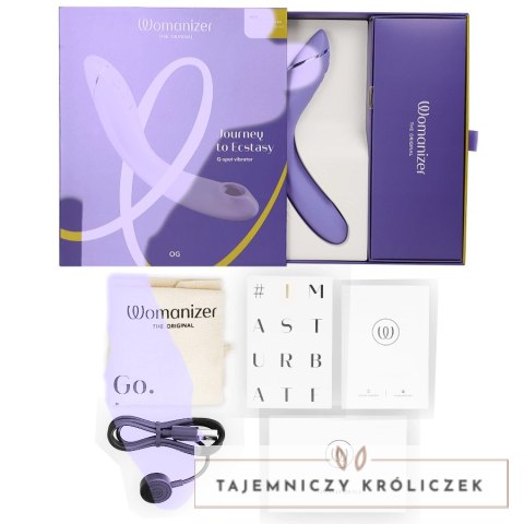 Womanizer OG G-Spot Lilac - stymulator powietrzny i wibracyjny IPX7 WOMANIZER