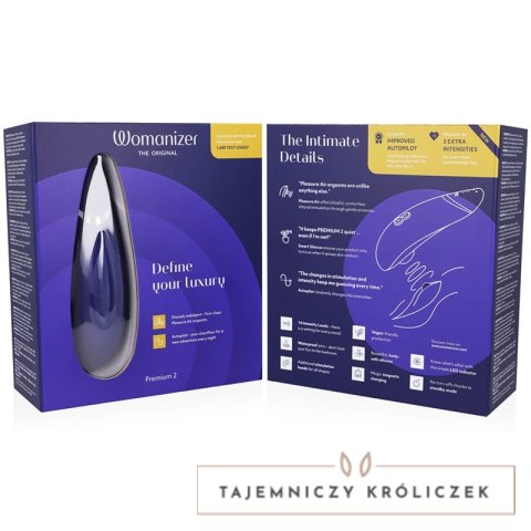 Womanizer Premium 2 Borowka - Intuicyjny stymulator powietrzny, 14 trybow WOMANIZER