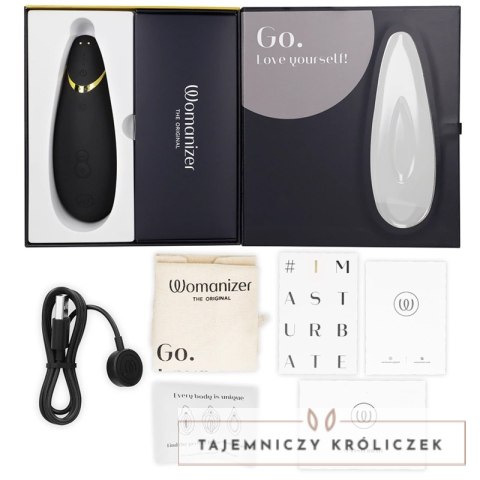 Womanizer Premium 2 Czarny - Intuicyjny Stymulator Powietrzny, 14 Trybow WOMANIZER