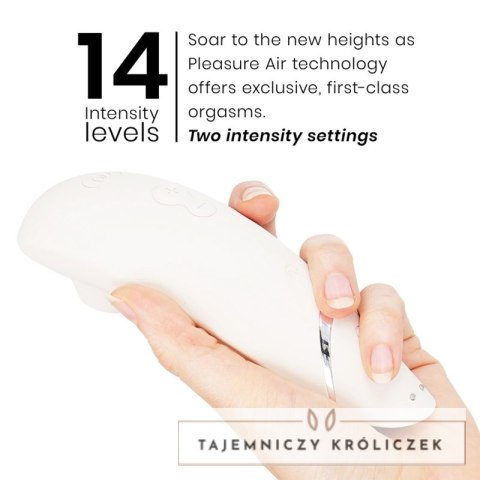 Womanizer Premium 2 - stymulator powietrzny, szary, 14 poziomow, IPX7 WOMANIZER