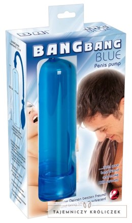 You2Toys Pompa prożniowa Blue 20 cm z zaworem bezpieczeństwa Bang Bang