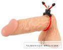 You2Toys Sling - regulowany pierścień anatomiczny, czarny PVC You2Toys