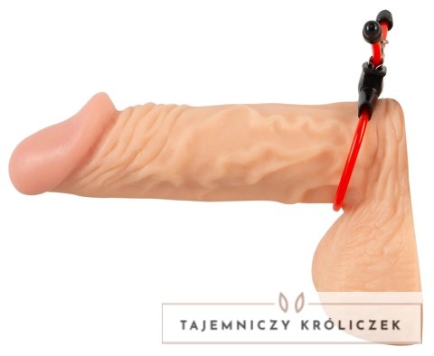 You2Toys Sling - regulowany pierścień anatomiczny, czarny PVC You2Toys
