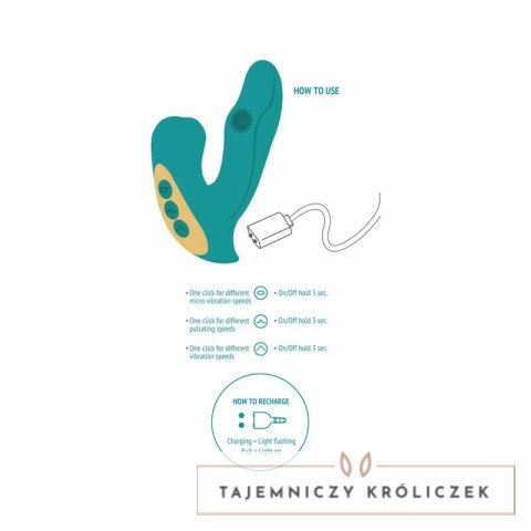 Xocoon Eternal Love Zielony - Stymulator Intymny z Wibracjami i Pulsacją XOCOON