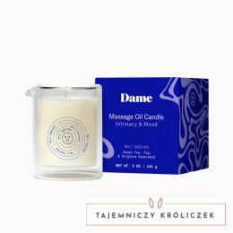 Dame Products Melt Together Świeca Olejkowa do Masażu 170g zielona herbata Dame