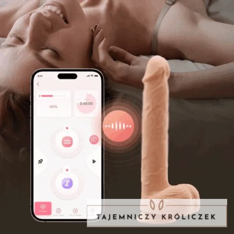 HoneyPlayBox Kenzo 23,9 cm - automatyczny model z funkcją ruchu i przyssawką HoneyPlayBox
