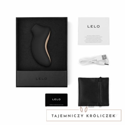 Lelo Sona Black - stymulator soniczny, 8 programow, silikon Lelo