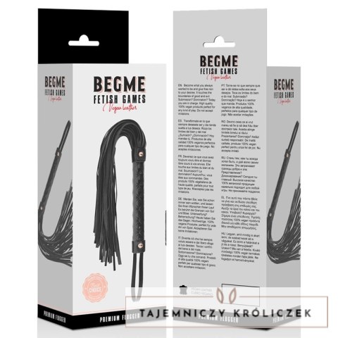 BEGME Flogger Black Edition - bat z wegańskiej skory, lekki i wytrzymały BEGME