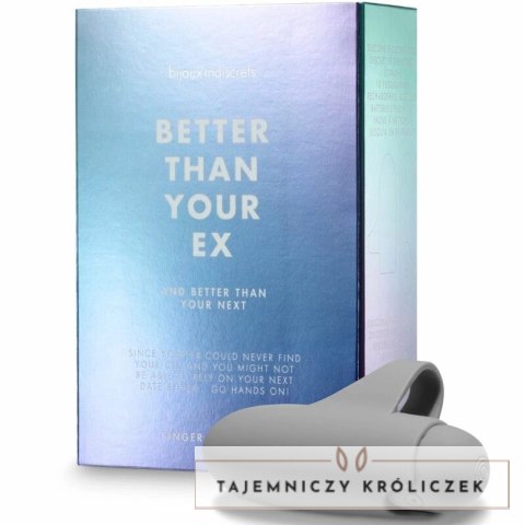 Bijoux Indiscrets Bullet 10 - Wibrujący mini masażer 10 trybow szary BIJOUX