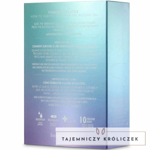 Bijoux Indiscrets Bullet 10 - Wibrujący mini masażer 10 trybow szary BIJOUX
