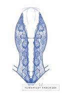Body SoftLine Renee Magic Blue z ozdobnymi cyrkoniami i kokardkami S/M Christine