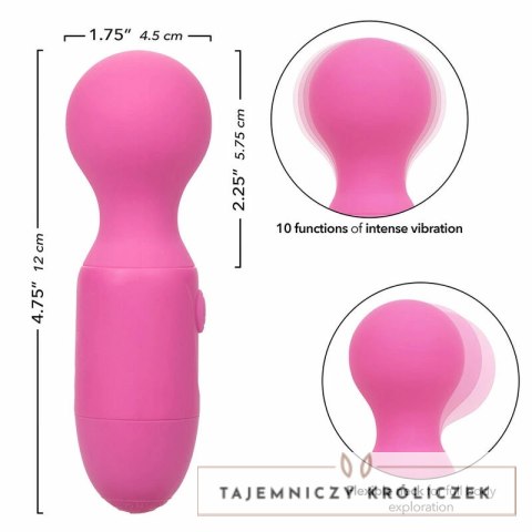 CalExotics First Time Pink - Masażer akumulatorowy 10 trybow, wodoodporny CALEXOTICS