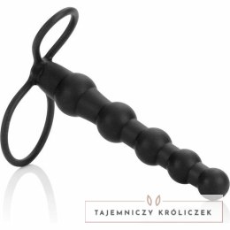 CalExotics Love Rider Beaded - silikonowy system z koralikami, czarny, 14,5 cm CALEXOTICS