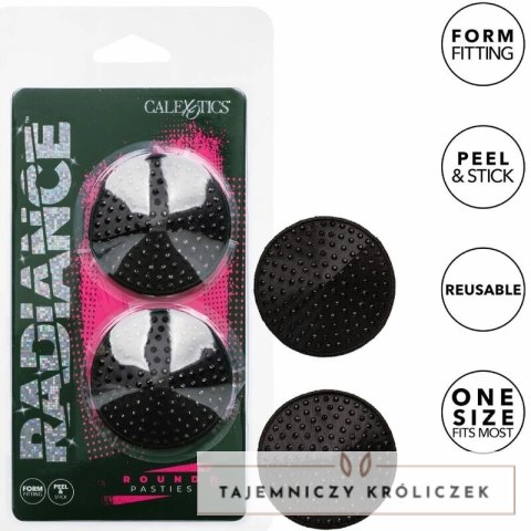 CalExotics Radiance okrągłe zdobione osłony samoprzylepne na skorę CALEXOTICS