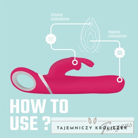 Dream Toys Dynamic Rabbit Vibe obracający się z wibracjami, silikonowy Teazers