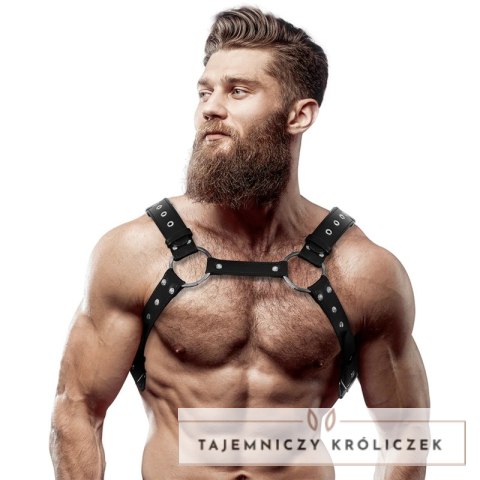 Fetish Submissive Attitude Uprząż Męska na Klatkę z Eko-skory One Size FETISH SUBMISSIVE