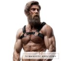 Fetish Submissive Attitude Uprząż Męska na Klatkę z Eko-skory One Size FETISH SUBMISSIVE