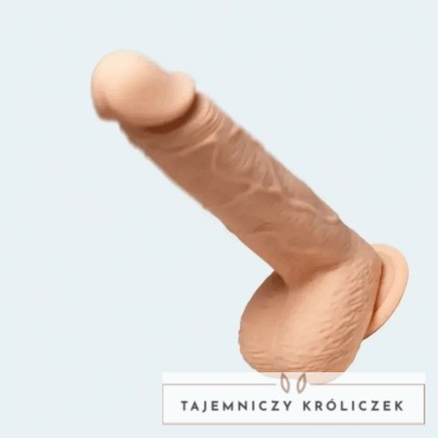 HoneyPlayBox Paxton - Anatomiczny model obrotowo-wibrujący 21,9 cm z mocowaniem HoneyPlayBox