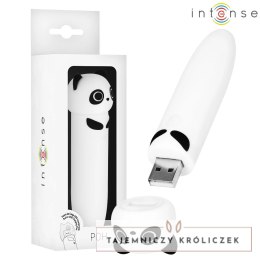 Intense POH Panda - mini urządzenie wibrujące, USB, silikon, 10 cm INTENSE