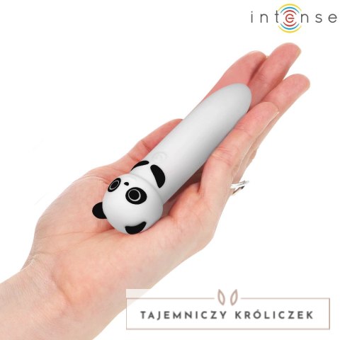 Intense POH Panda - mini urządzenie wibrujące, USB, silikon, 10 cm INTENSE