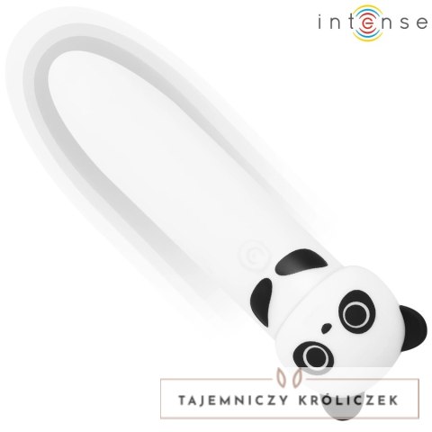 Intense POH Panda - mini urządzenie wibrujące, USB, silikon, 10 cm INTENSE