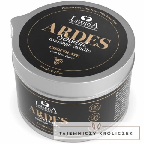 Intimateline Luxuria świeca do masażu czekoladowa masło shea 80g INTIMATELINE