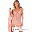 LivCo Corsetti Fashion Hyeona 1710 Babydoll + stringi pudrowy roż XL LIVCO CORSETTI