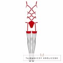 Livco Corsetti Thiara LC 20213 Komplet body z pończochami czerwony S/M LIVCO CORSETTI