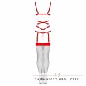 Livco Corsetti Thiara LC 20213 Komplet body z pończochami czerwony S/M LIVCO CORSETTI