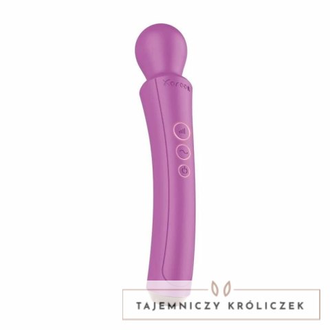 XOCOON Zakrzywiona Rożdżka do Masażu Fuksja - 10 Trybow, USB XOCOON